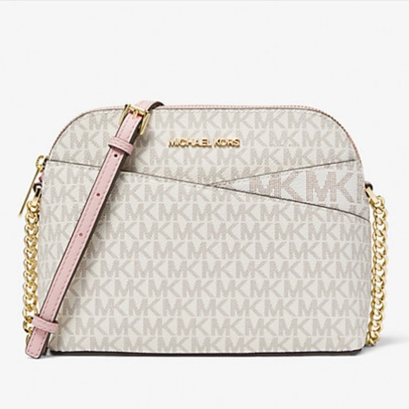 Michael Kors Handbags - NWT* MICHAEL KORS * Jet Set Travel Medium Logo Dome Crossbody Bag